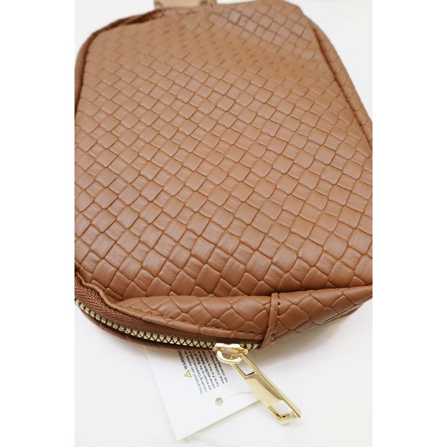 Fashionable Soft PU Crossbody Bag: BLACK / ONE