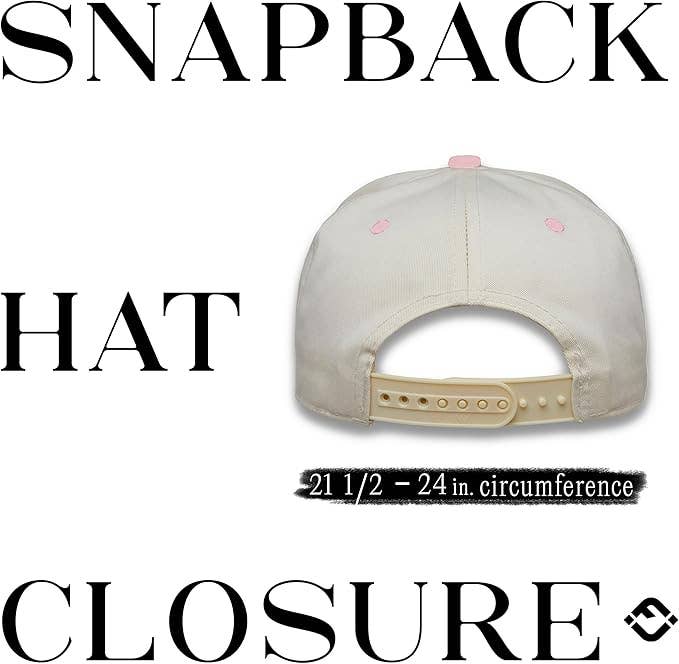 2-Tone Embroidered Cap - Expensive & Difficult - Rose/Beige